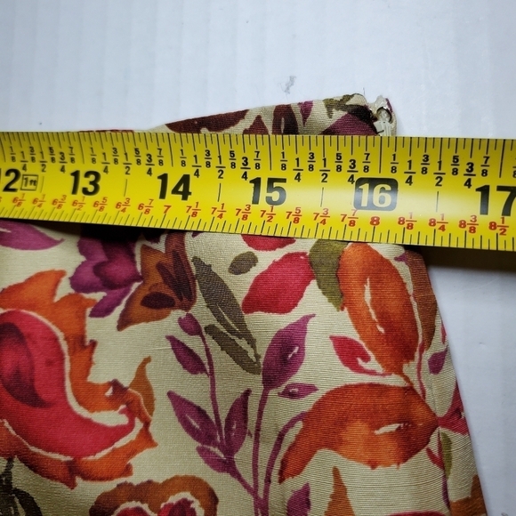Ralph Lauren Sport Womens Size 10 Red Beige Floral Silk Pants - Picture 12 of 12